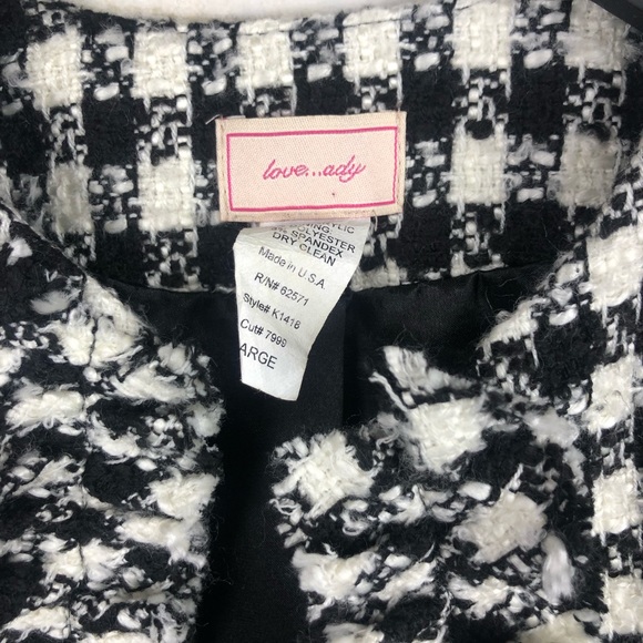 Vintage Love Ady Houndstooth Crop Retro Jacket - Picture 4 of 7